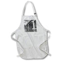Apron - Black and white structural photography featuring an arched Bridgeway. Designs - Photography