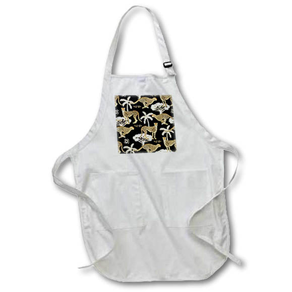 Apron - Cheetahs Palm and Banyan Trees Designs Wild Animals