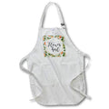 Apron - Flower Girl Mint Orange Blossom Designs Text Art