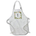 Apron - F - Orange Blossom Mint Monograms Designs Monogram Collection