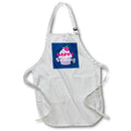 Apron - Happy Birthday Purple Cupcake Designs Birthday