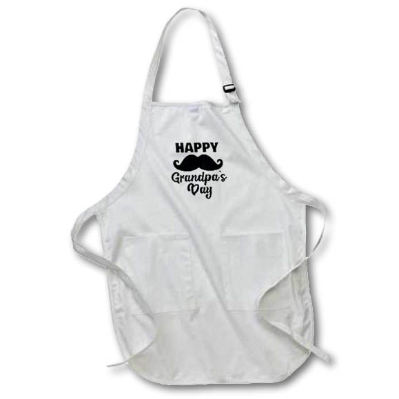 Apron - Happy Grandpas Day Mustache Designs Holidays