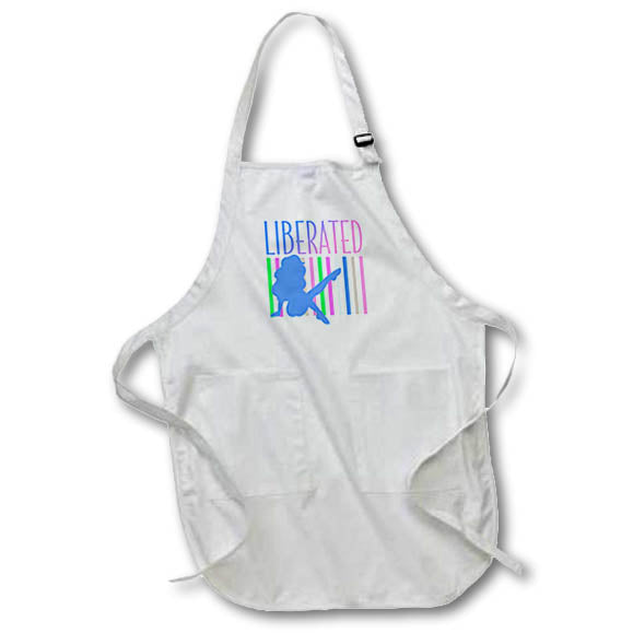 Apron - Image of Word Liberated with Striped Background – Charisma