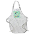 Apron - Happy 9th Birthday, Cupcake with Candle, Balloons, Hat, Colorful Birthday Design