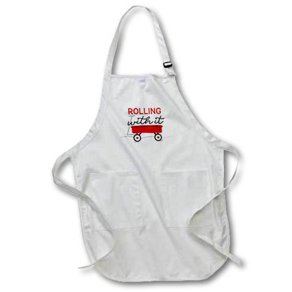 Apron - Little Red Wagon - Rolling With It Designs Text Art