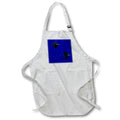 Apron - Thought and Memory Two Ravens In Flight Isolated On Blue Vector Art - Ravens