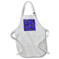 Apron - Ship anchor and helm nautical pattern over a blue sailing chart. Creative Studios – Nautical Sailing