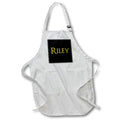 Apron - Riley popular baby boy name in America. Yellow on black amulet Alexis Design - Popular Male Names in USA