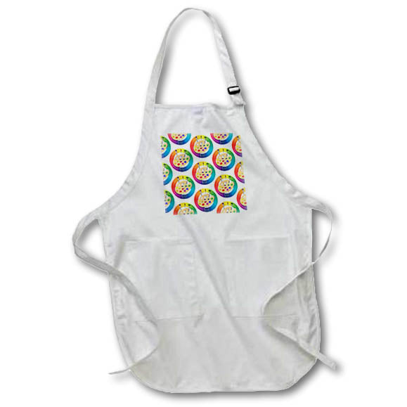 Apron - Pattern of artist color wheels and paint palette with brushes. Creative Studios – Artist Art Career