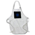 Apron - Navy blue and turquoise compass rose nautical sailing design. Creative Studios – Sailing