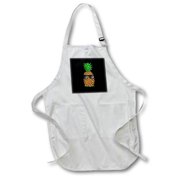 Apron - Funny cool tropical island pineapple with sunglasses beach design. Creative Studios – Funny Pineapple