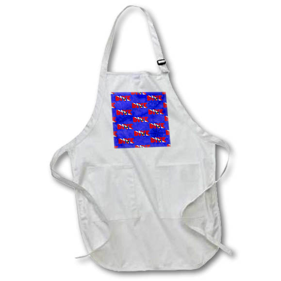 Apron - Patterned women SCUBA diving design with DIVE flag and sailing chart. Creative Studios – SCUBA Diving