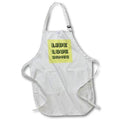 Apron - Live Love Dance Black and Yellow Geometric Seventies Disco Text Vector Art - Seventies Typography