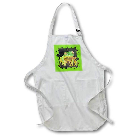 Apron - Red Eyed Tree Frog Artistic Vector Vector Art - Tree Frog