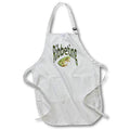 Apron - Ribbeting Text Pattern With Tree Frog Photograph White Background Vector Art - Tree Frog