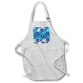 Apron - Tribal Polynesian stingrays pattern swimming underwater. Creative Studios – Tribal Ocean Animals