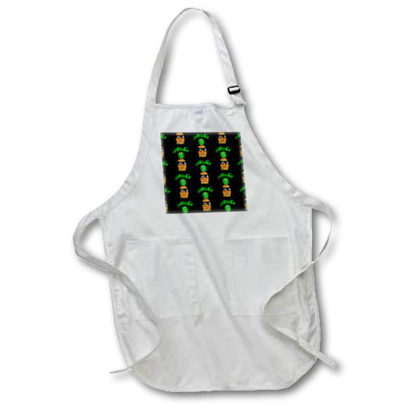 Apron - A fun pineapple island pattern with sunglasses pattern saying Aloha. Creative Studios – Hawaii Islands Aloha