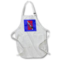 Apron - Woman SCUBA Dive Master on blue nautical map. Creative Studios – SCUBA Diving