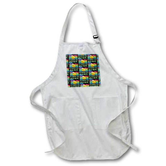 Apron - A retro Caribbean pattern for a Dominican Republic vacation. Creative Studios – Dominican Republic