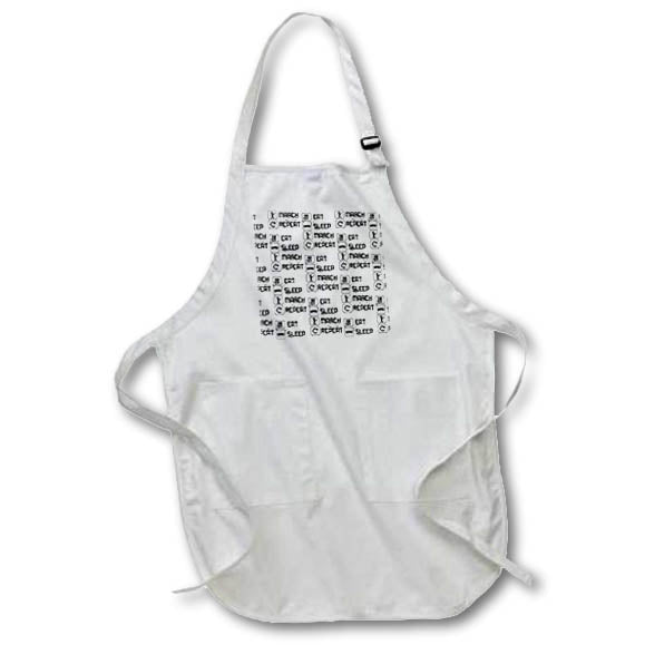 Apron - Eat sleep march repeat pattern for band practice. Creative Studios – Marching Band