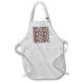 Apron - Christmas pattern of houses, snow-covered roofs, illuminated windows Alexis Design - Pattern Christmas New Year