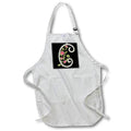 Apron - Monogram Initial C With Pretty Pink Flowers Monograms