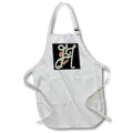 Apron - Monogram Initial H With Pretty Pink Flowers Monograms