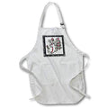 Apron - Pretty Fancy Butterfly Monogram Initial J Monograms