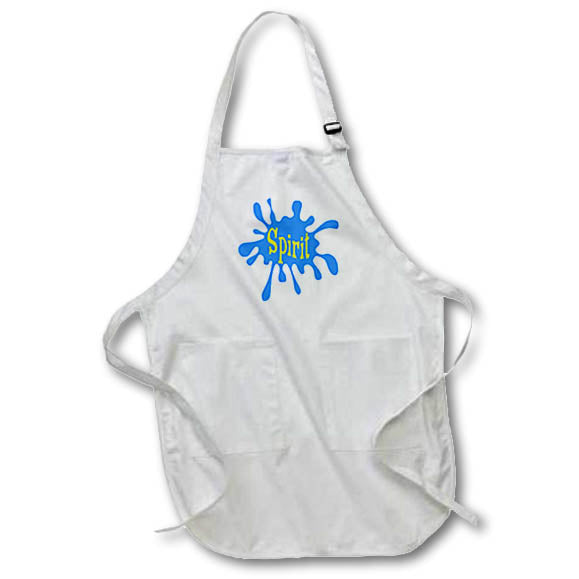 Apron - Image of Word Spirit On A Splash Graphic – Power Words
