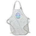 Apron - Cute Blue, Green, and Purple Decorated Easter Egg Illustration Cute Illustrations