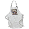 Apron - Image of Vintage Law, Bar Exam, Scales, Books, Gabble, Blind Justice Graduation Design