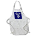 Apron - Rising From The Ashes White Artistic Phoenix Illustration Vector Art - Phoenix