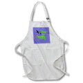 Apron - Caws For Concern Halloween Unkindness of Ravens Green Text Vector Art - Halloween Ravens