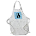 Apron - Know How To Make Friends With Strange Black Cats Typography - Cat Proverb