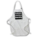 Apron - The Only Truth To Know Is That You Know Nothing Typography - Psychology Quote