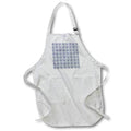 Apron - Modern Purple and Aqua Dots In Squares Geometric Pattern Patterns