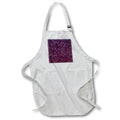 Apron - Pretty Purple and Pink Image Of Gradient Swirly Flower Pattern Patterns