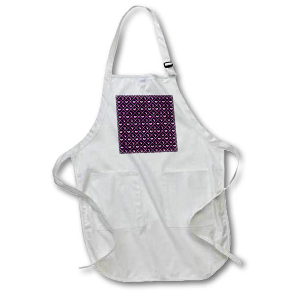 Apron - Cute Pink Dot Heart and Cherry Pattern Patterns