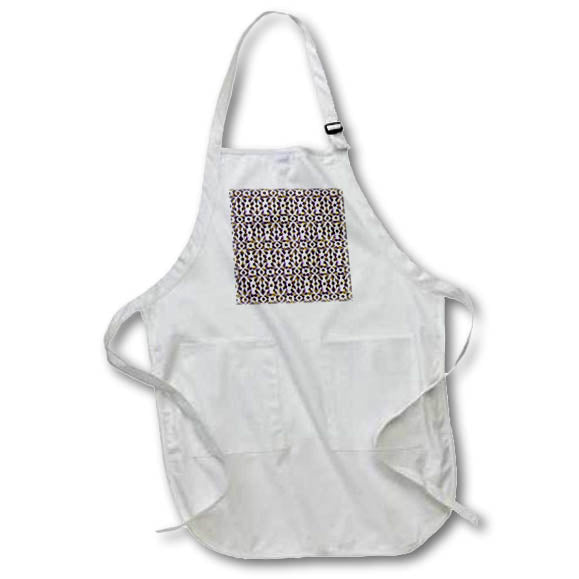 Apron - Elegant Image Of Gold and Purple Dot Flourish Pattern Patterns