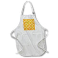 Apron - Pretty Orange and White Vines Of Floral and Leaves Pattern Patterns