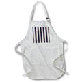 Apron - Red White and Blue Stripes and Little Stars Pattern Patterns