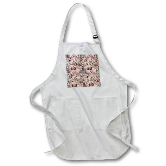 Apron - Steampunk pattern of an octopus, telescope, bicycle, glasses Alexis Design - Pattern Steampunk