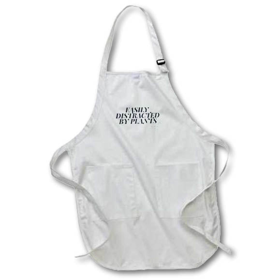 Apron - Easily Distracted By Plants Funny Sayings