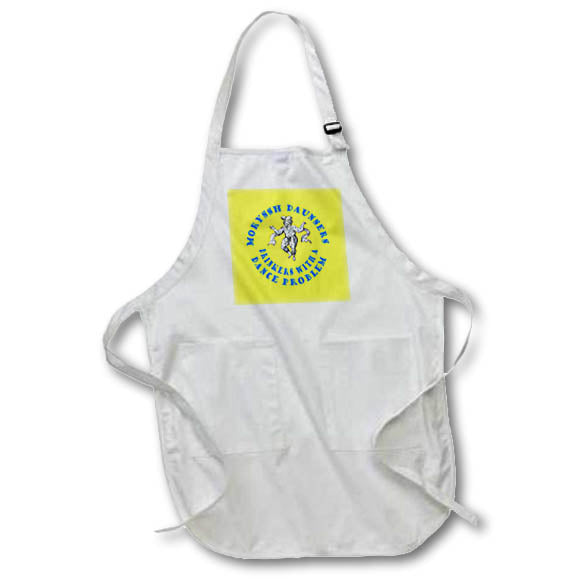 Apron - Moryssh Daunsers Drinkers With A Dance Problem Blue Text Vector Art - Morris Dance Humour
