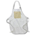 Apron - When Hearts Meet Together Pattern - White Hearts on Rich Yellow Vector Art - Heart Pattern
