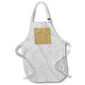 Apron - When Hearts Meet Together Pattern - Ochre Hearts On Cream Vector Art - Heart Pattern