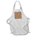 Apron - When Hearts Meet Together Pattern - Peach Hearts On Grey Vector Art - Heart Pattern