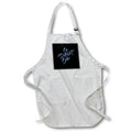 Apron - Be Different Babe Loving Handwritten Affirmation Blue Text Typography - Inspirational Quote