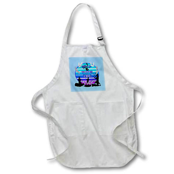 Apron - Be Up With The Boards Kitesurf Vector Art Dark Blue Text Vector Art - Kiters