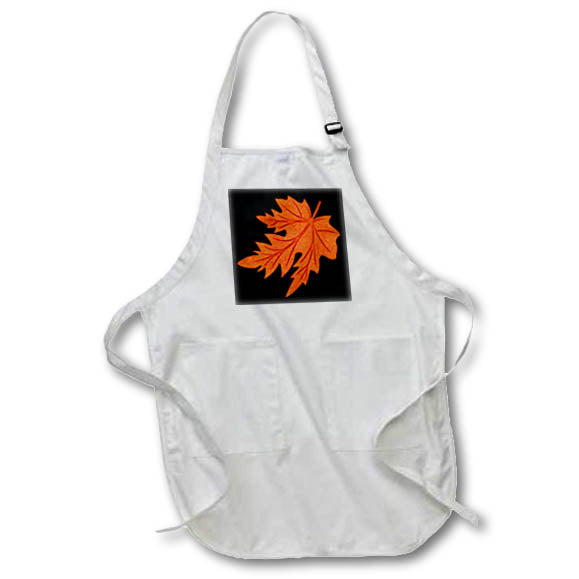 Apron - Pretty Orange Fall Leaf Illustration Illustrations